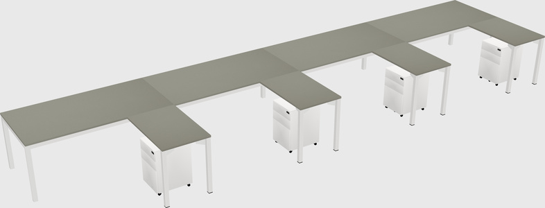 L-shaped desk
