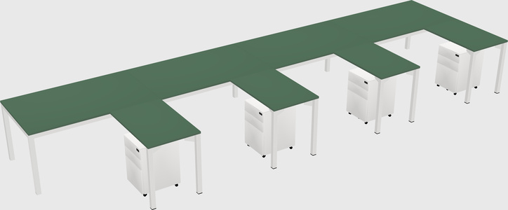 L-shaped desk