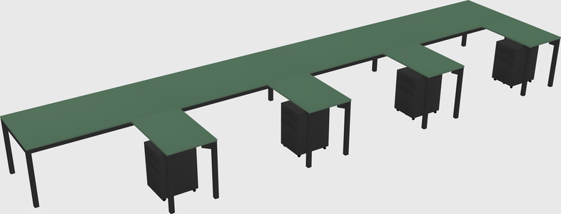 L-shaped desk
