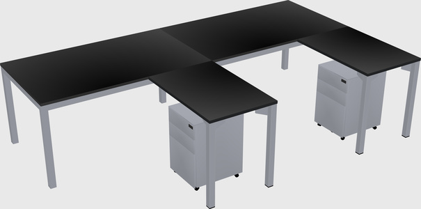 L-shaped desk