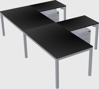 L-shaped desk