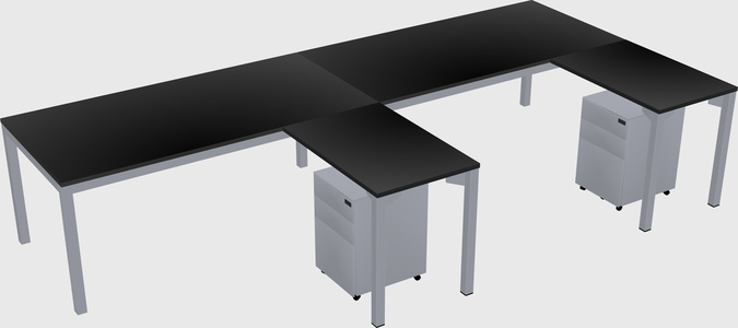 L-shaped desk