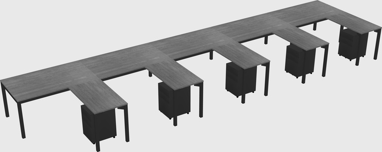 L-shaped desk