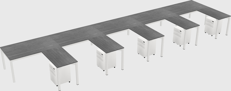 L-shaped desk