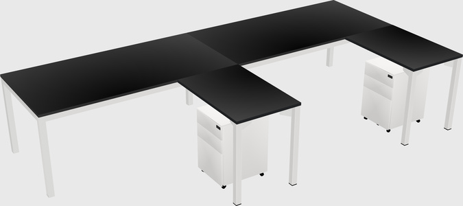 L-shaped desk