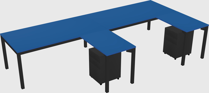 L-shaped desk