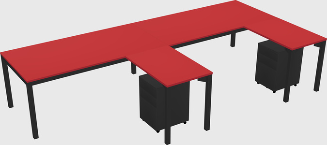 L-shaped desk