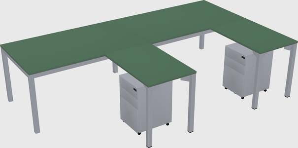 L-shaped desk