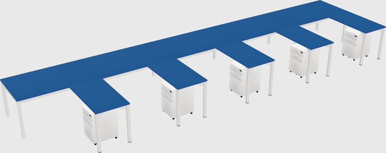 L-shaped desk