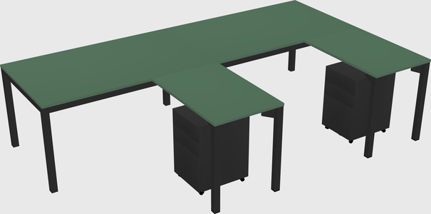 L-shaped desk