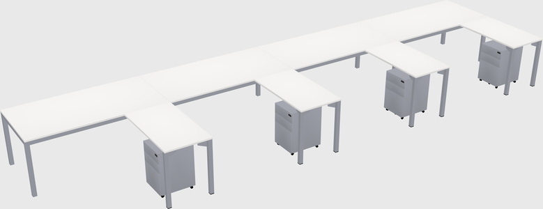 L-shaped desk