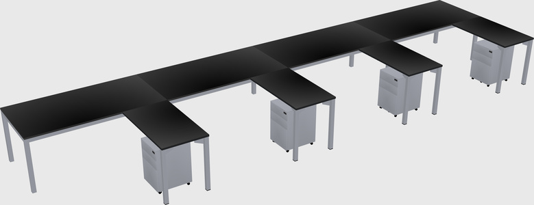 L-shaped desk