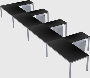 L-shaped desk