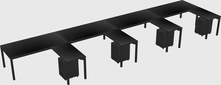 L-shaped desk