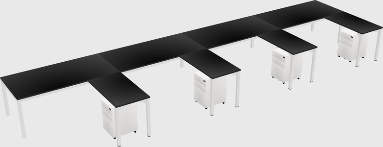 L-shaped desk