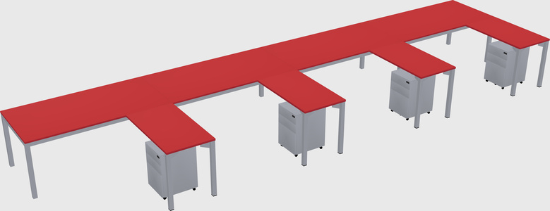 L-shaped desk