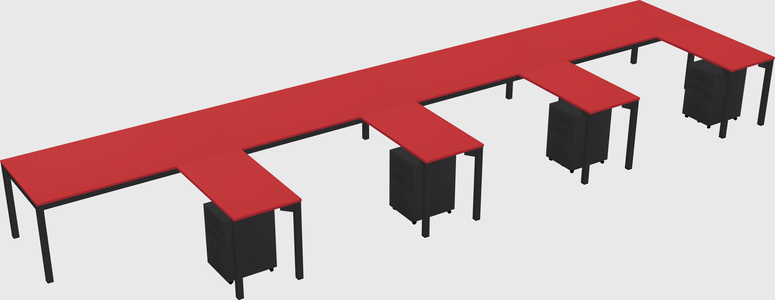 L-shaped desk