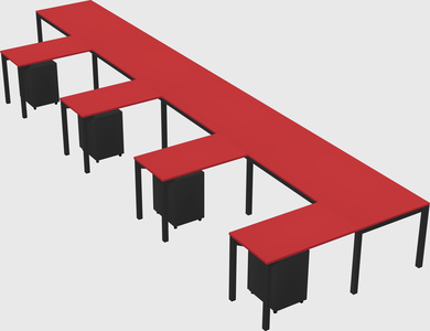 L-shaped desk