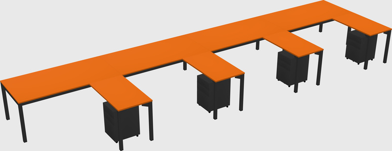 L-shaped desk