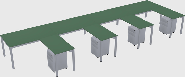 L-shaped desk
