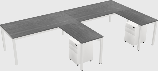 L-shaped desk