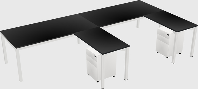 L-shaped desk