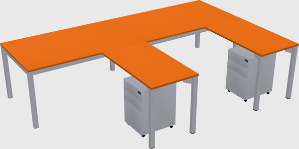 L-shaped desk