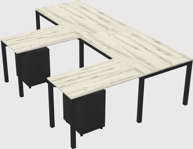 L-shaped desk