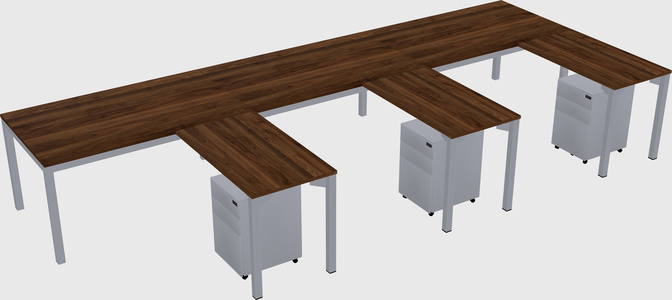 Bureau en forme de l