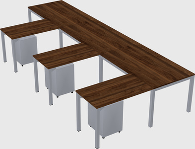 Bureau en forme de l