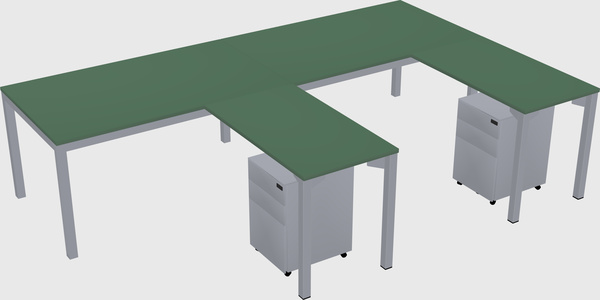 L-shaped desk