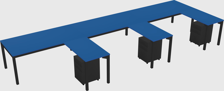 L-shaped desk
