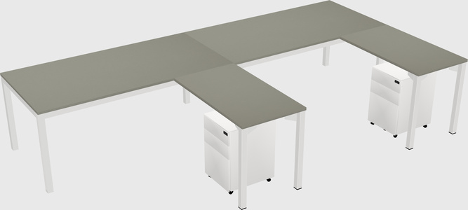 L-shaped desk