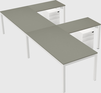 L-shaped desk