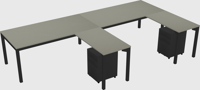 L-shaped desk