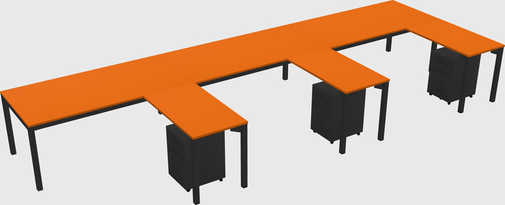 L-shaped desk