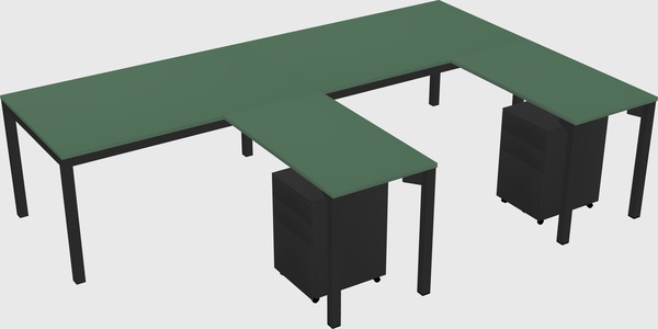 L-shaped desk