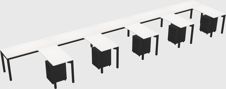 L-shaped desk