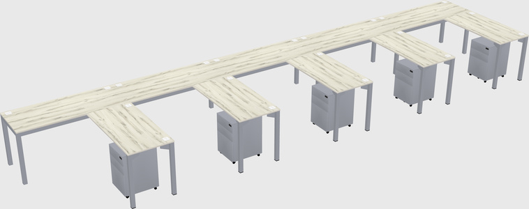 L-shaped desk