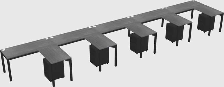 L-shaped desk
