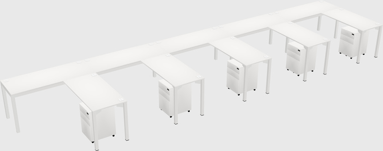 L-shaped desk