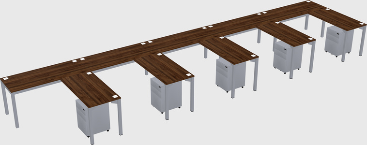 L-shaped desk