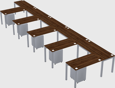 L-shaped desk