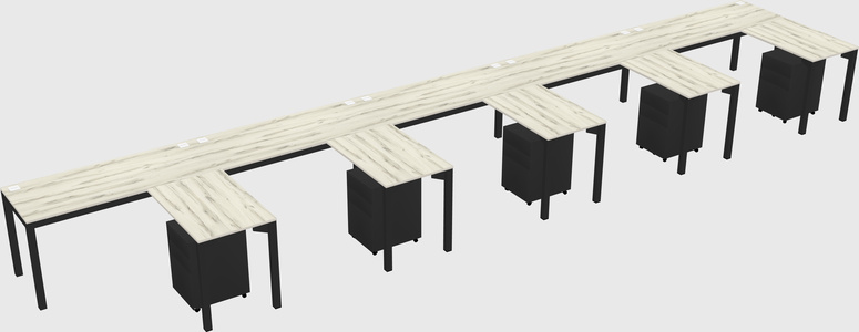 L-shaped desk
