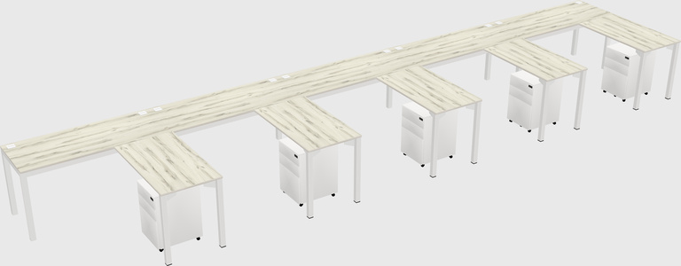 L-shaped desk