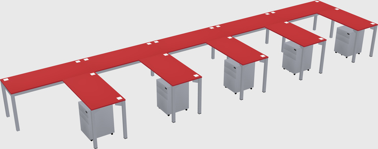 L-shaped desk