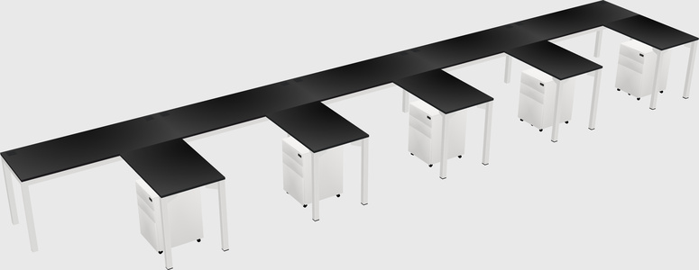 L-shaped desk