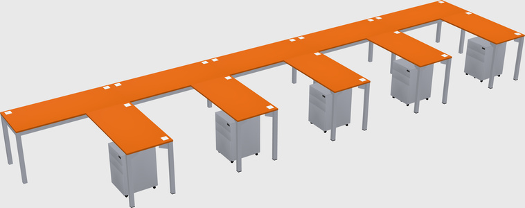 L-shaped desk