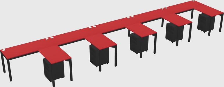 L-shaped desk