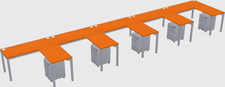 L-shaped desk